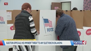 Election officials No imminent threat to any elections in Oklahoma [upl. by Leander323]