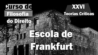 Curso de Filosofia do Direito  Aula 26  Teorias Críticas  Escola de Frankfurt [upl. by Notlrac905]