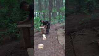 Part 6 Survival Building a Shelter in the Wilderness [upl. by Udall]