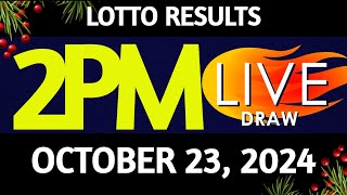 Lotto Result Today 200 pm draw October 23 2024 Wednesday PCSO LIVE [upl. by Odrawde629]