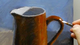 Acrylic still life painting for beginners  Part 1 of 3 [upl. by Lilly]