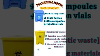 bio medical waste management  bio medical dust bins colours  bio medical waste [upl. by Bozuwa]