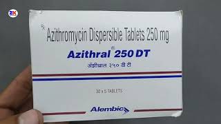 Azithromycin 250 mg tablets use and side effects full hindi review comapny KLAB PHARMA [upl. by Nottage743]