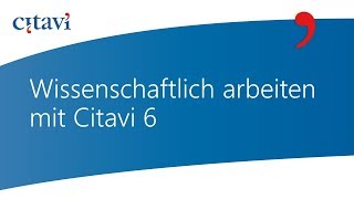 17 Erstellen Sie Ihr erstes Citavi 6 Projekt für Ihre wissenschaftliche Arbeit [upl. by Chet]