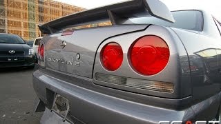 Straight Pipe Exhaust Clip  Nissan Skyline  ER34 [upl. by Ennael]