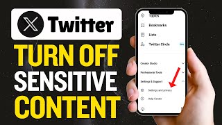 How To Turn Off X Twitter Sensitive Content Setting [upl. by Dunton828]