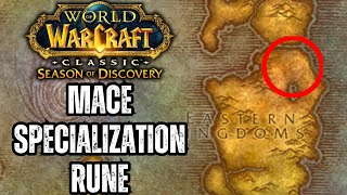 Mace Specialization Rune Location  Season of Discovery Phase 4 [upl. by Yelrak]