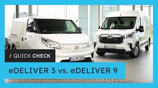 DAS unterscheidet den Maxus eDeliver 9 vom eDeliver 3❗🔎  Vergleich [upl. by Laemsi93]