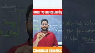 Order vs molecularity of Reactionchemicalkinetics shortsimpconcept12thchemistry [upl. by Frodi]