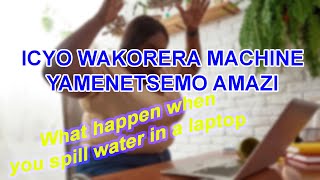 PARADOX TeckIcyo wakorera machine yamenetsemo amazi What happen when you spill water into a laptop [upl. by Vinn]