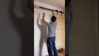 How to install a barn door？ [upl. by Epoillac105]