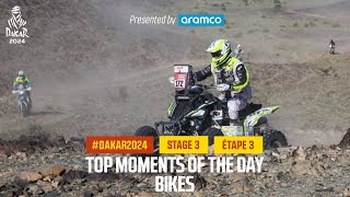 Bikes Top moments  Stage 3  Dakar2024 [upl. by Hanafee149]