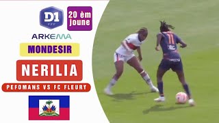 Nerigol koupe souf Pérignanaises yo Nerilia Mondesir vs Fleury match retou D1 arkema 6052023 [upl. by Celtic]