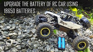 RC Car Battery Upgrade  RC Battery Replacement  RC Upgrades  18650  Rock Crawler  Sri Lanka [upl. by Forkey]