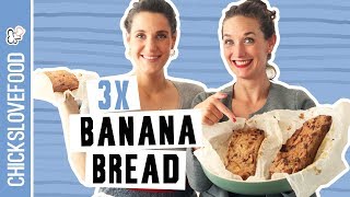 BANANENBROOD 3X ZELF MAKEN  CHICKSLOVEFOOD [upl. by Winfrid]