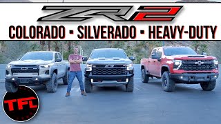 Hands On With The New 2024 Chevy Colorado Silverado and HD ZR2 Which OffRoad Truck Is Best [upl. by China]