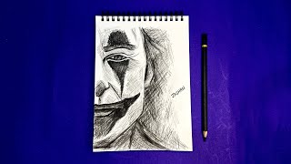 Joker pencil drawing  How to draw a joker step by step  Pencil sketch ideas  Charcoal drawing [upl. by Ffirahs]