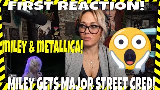 Miley Cyrus amp Metallica  Nothing Else Matters  FIRST EVER REACTION [upl. by Leelahk]