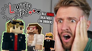 REACTING To Every FINAL DEATH In LIMITED LIFE SMP Deaths In Order [upl. by Arney404]