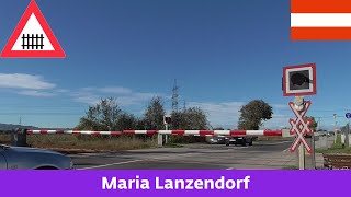 Železniční přejezdBahnübergang MariaLanzendorf A  28102023 [upl. by Gallard]