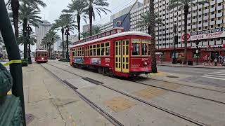 Canal street new orleans street cars [upl. by Bergeron76]