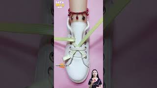 Tie shoelaces new crisscross design Sneaker lacing tips shorts shoeslacestyles viral [upl. by Domella]