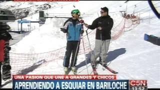 C5N  TURISMO APRENDIENDO A ESQUIAR EN BARILOCHE [upl. by Farris]