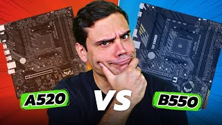 B550 VS A520 QUAL A MELHOR PRA VC [upl. by Arabel]