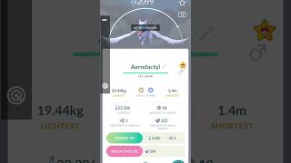 MEGA RAID  AERODACTYL  IV 86  EVOLVED TO MEGA AERODACTYL  POKEMON GO GAMEPLAY  DARK VENOM ❤️ [upl. by Ilrahc863]