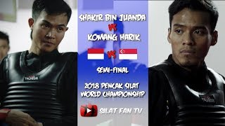 Shakir Bin Juanda v Komang Harik  Singapore v Indonesia  2018 Pencak Silat World Championships [upl. by Nadoj20]