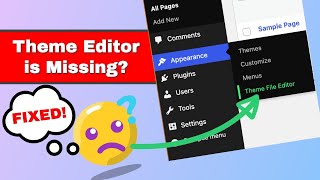 How to Fix the Theme File Editor is Missing in WordPress [upl. by Liscomb171]