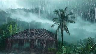 Deep Hypnosis for Sleep Soundly in 3 Minutes with Heavy Rain amp Vibrant Thunder on Tin Roof at Night [upl. by Aimekahs]