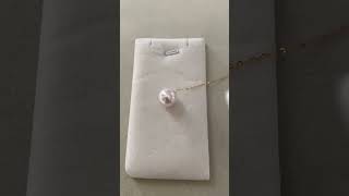 115mm JP Rose Pink Freshwater Pearl Pendant Necklace Brilliant Aurora Lustre Sparkle 18K YChain [upl. by Hsekar395]