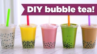 DIY Boba  Bubble Tea Healthy Recipes  Mind Over Munch [upl. by Yllatan]