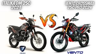 Nueva Vento Crossmax 250 2024 Vs Italika Dm 250 2023😱  ¿Cuál Comprarías😬 [upl. by Gellman774]