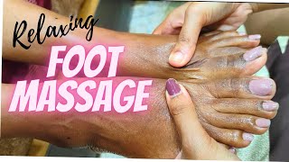 ASMR foot massage for relaxationdeep sleep guaranteed [upl. by Adlee]