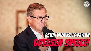 JanChristian Dreesen speech after 10 defeat at Aston Villa  Champions League [upl. by Pasho]