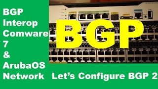 BGP Interop Comware 7 amp ArubaOS Switch  Lets Configure BGP 2 [upl. by Laehctim100]