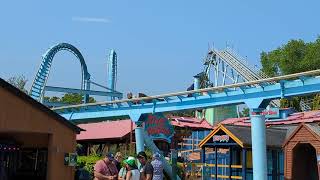 Shockwave Coaster Ride At Drayton Manor [upl. by Ytomit]