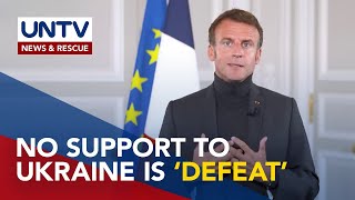 France’s Macron urges Europe to be ready if Russia wins war over Ukraine [upl. by Aneis]