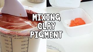 HOW TO  Mixing Clay Pigment Powders Narrated [upl. by Mada814]