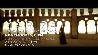 MARIZA November 15 NYC CARNEGIE HALL Stern Auditorium Perelman Stage [upl. by Feeney]