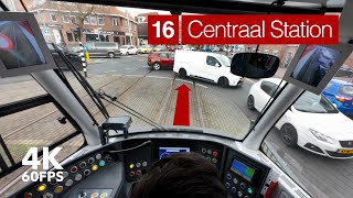 This intersection is DANGEROUS  🚊 HTM Line 1615  🇳🇱 The Hague  4K Tram Cabview  Siemens Avenio [upl. by Ellard]