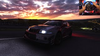 1999 Mitsubishi Lancer Evo V 528 hp Morning drive  Assetto Corsa [upl. by Cuttie]