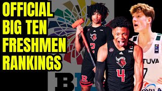 The Official Big Ten Basketball Freshmen Rankings  College Basketball 202425 [upl. by Ninerb]