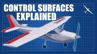 Aircraft Control Surfaces Explained  Ailerons flaps elevator rudder and more [upl. by Reniti534]