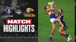 Match Highlights Fremantle v West Coast  AAMI Community Series  2022  AFL [upl. by Evette]