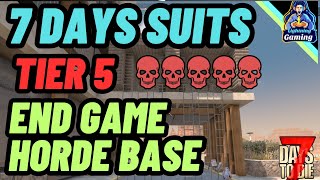 7 days to die 11 tier 5 end game horde base [upl. by Atnes58]