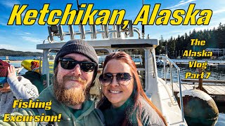 Fishing in Alaska Ketchikan style Day 7 of the Alaskan vlog [upl. by Aikenat237]