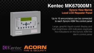 Kentec MK67000M1 Syncro View Marine Local LCD Repeater Panel [upl. by Gnuoy]